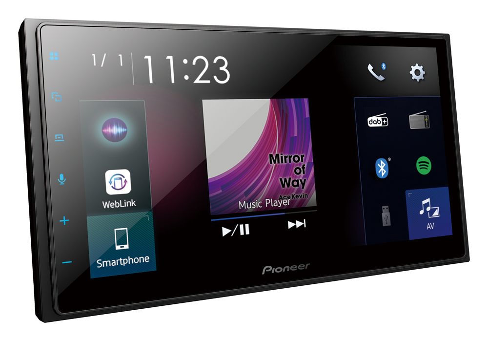 Tocuscreen Doppeldin DAB+ Radio mit Navigation über Handy