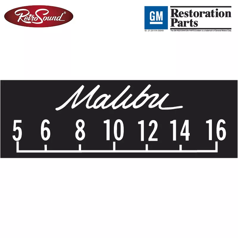 Retrosound SCP13 bedruckte Displayschutzfolie GM ''Malibu'', 3er Set