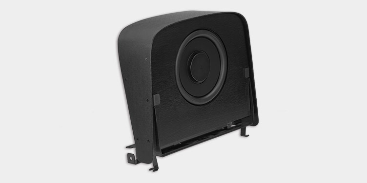 Subwoofer für den Getränkehalter im Fiat Ducato 3