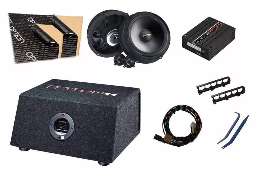 VW T6 Soundupgrade-Set | DSP-Verstärker | PP8E-Q Subwoofer | Lautsprecher Eton UG VW T6 | Dämmung