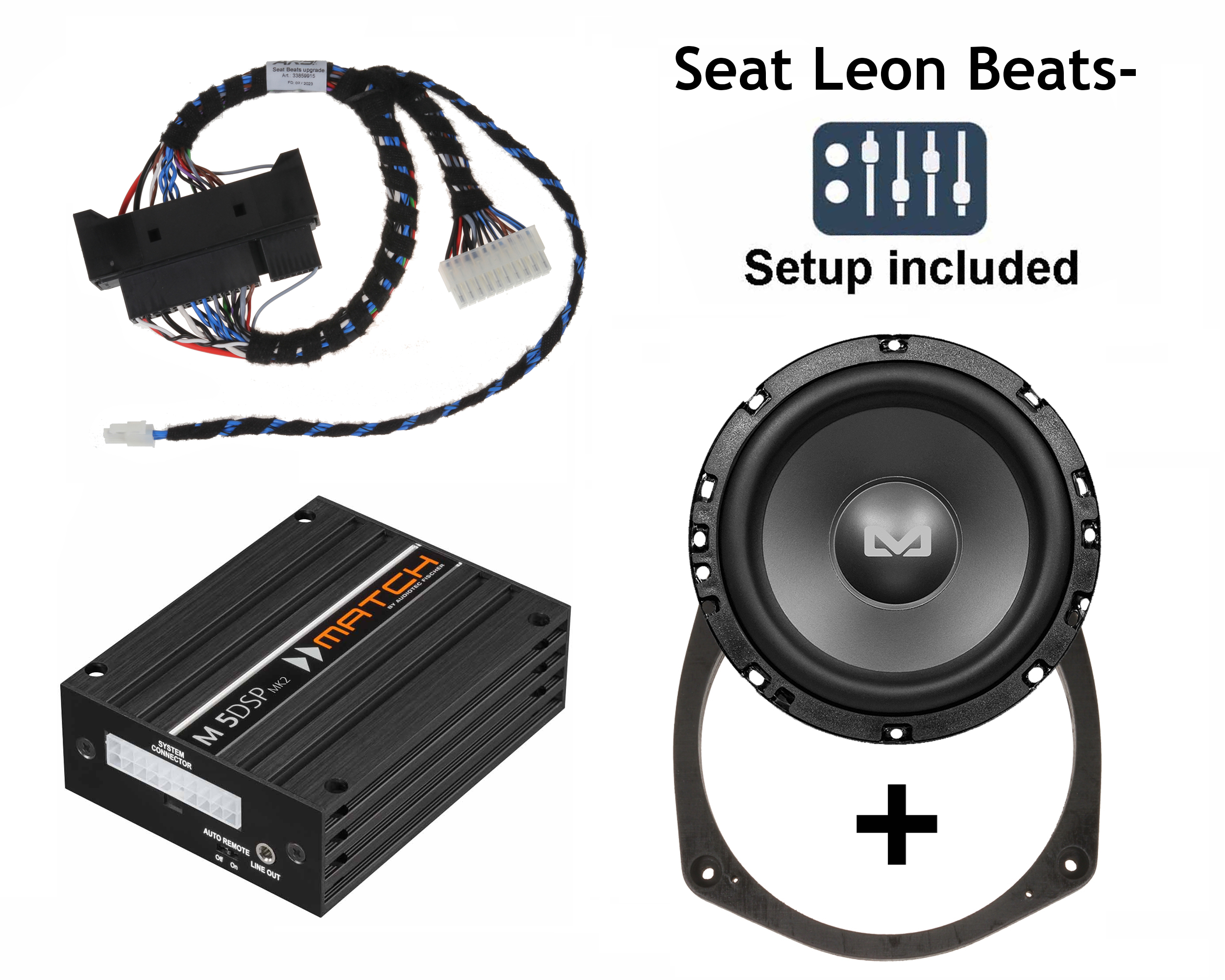 Seat Leon ST III (5F) mit Beats | 5-Kanal DSP Soundupgrade | Subwoofer Bold 6