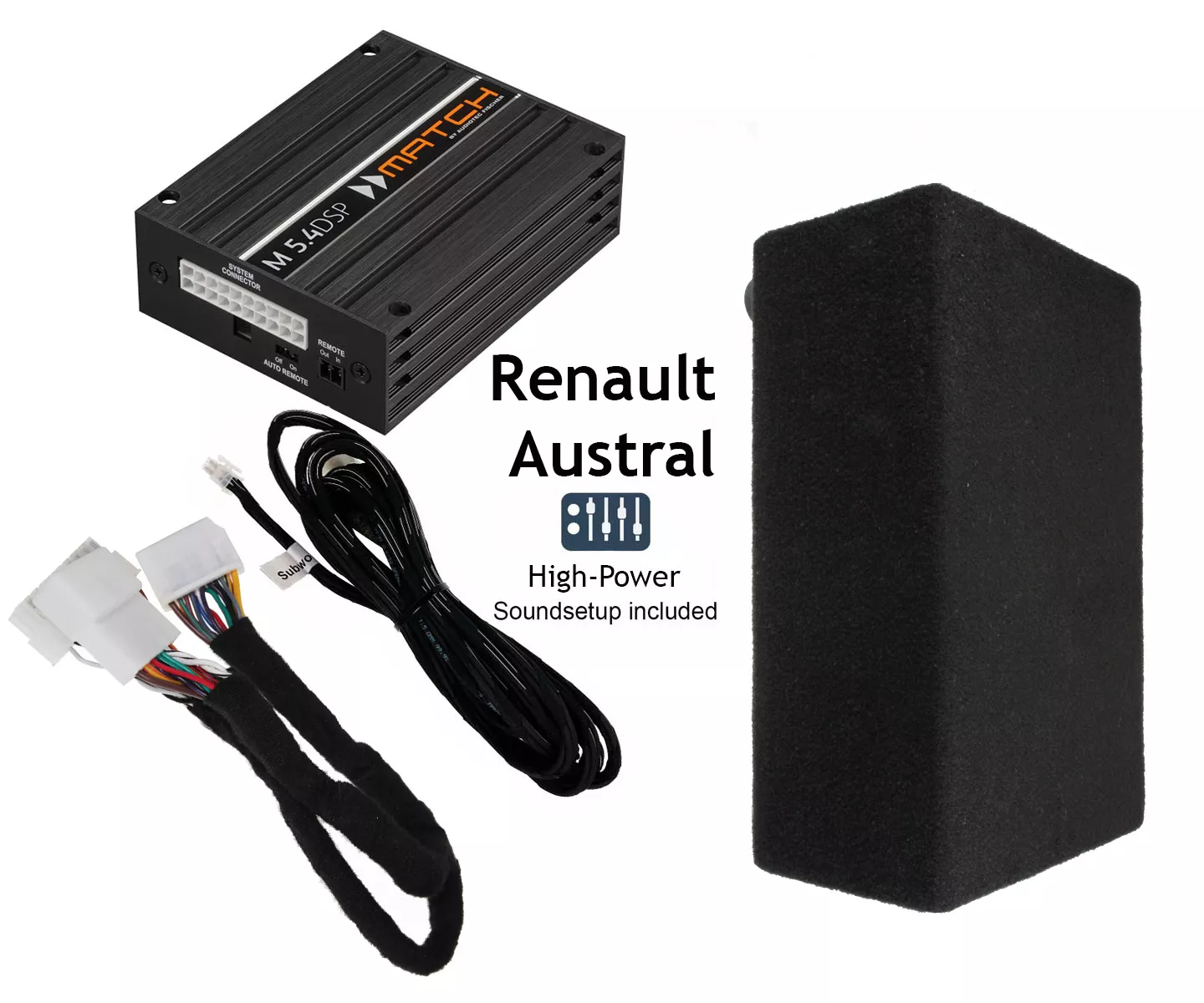 Renault Austral 2022--> | 5-Kanal DSP Soundupgrade | Subwoofer