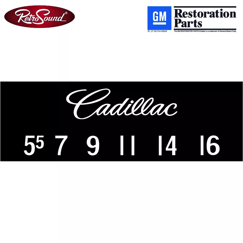 Retrosound SCP23 bedruckte Displayschutzfolie "Cadillac", 3er Set