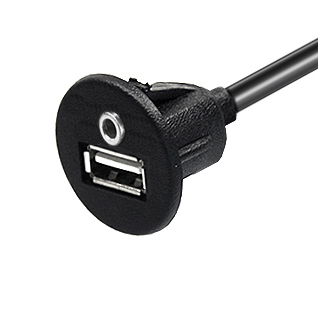 USB-Einbau-Buchse mit 3,5mm-Klinkenbuchse, 60cm