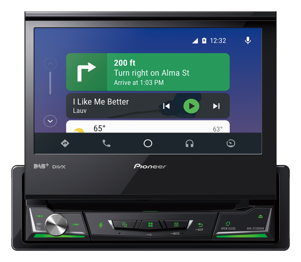 Pioneer AVH-Z7200DAB Autoradio mit Ausfahr-Monitor und DAB+