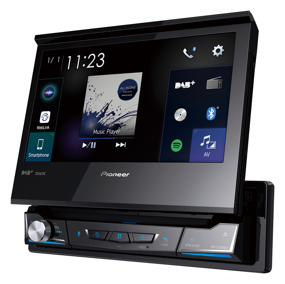 Pioneer AVH-Z7200DAB Autoradio mit Ausfahr-Monitor und DAB+