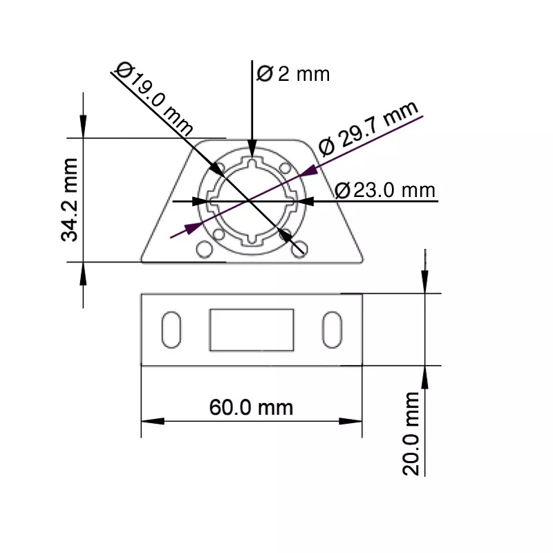 USB-Einbau-Buchse mit 3,5mm-Klinkenbuchse, 60cm