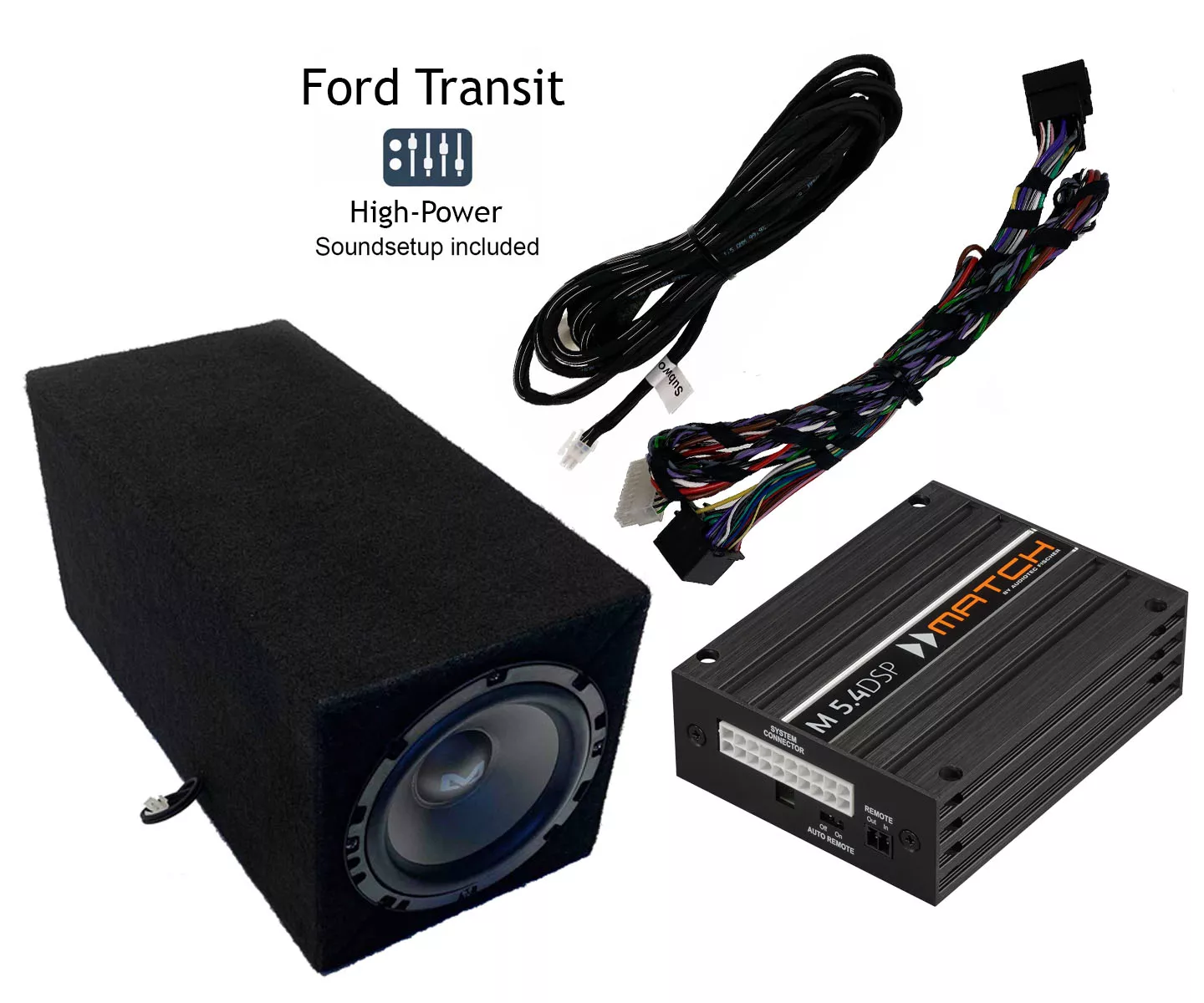 Ford Transit (MK8) mit Standard Sound | 5-Kanal DSP Soundupgrade