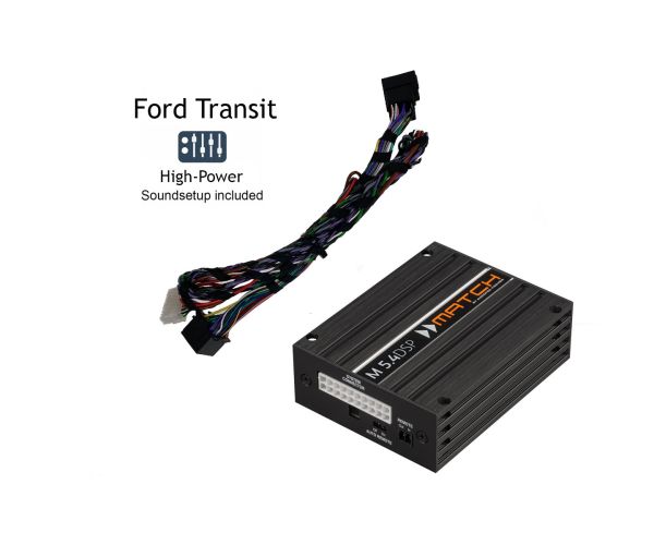 Ford Transit Soundupgrade-Set | DSP-Verstärker, Plug&Play-Kabelsatz und Subwoofer