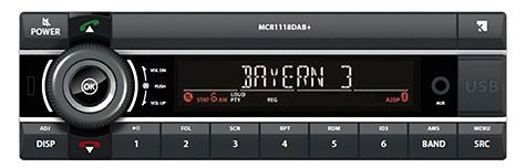 Kienzle MCR 1118 DAB Autoradio Bluetooth Freisprecheinrichtung Digitalradio