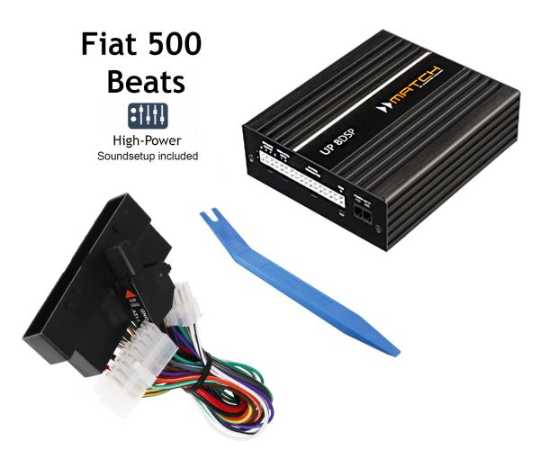Fiat 500 Beats Soundupgrade-Set | DSP-Verstärker | Plug&Play-Kabelsatz